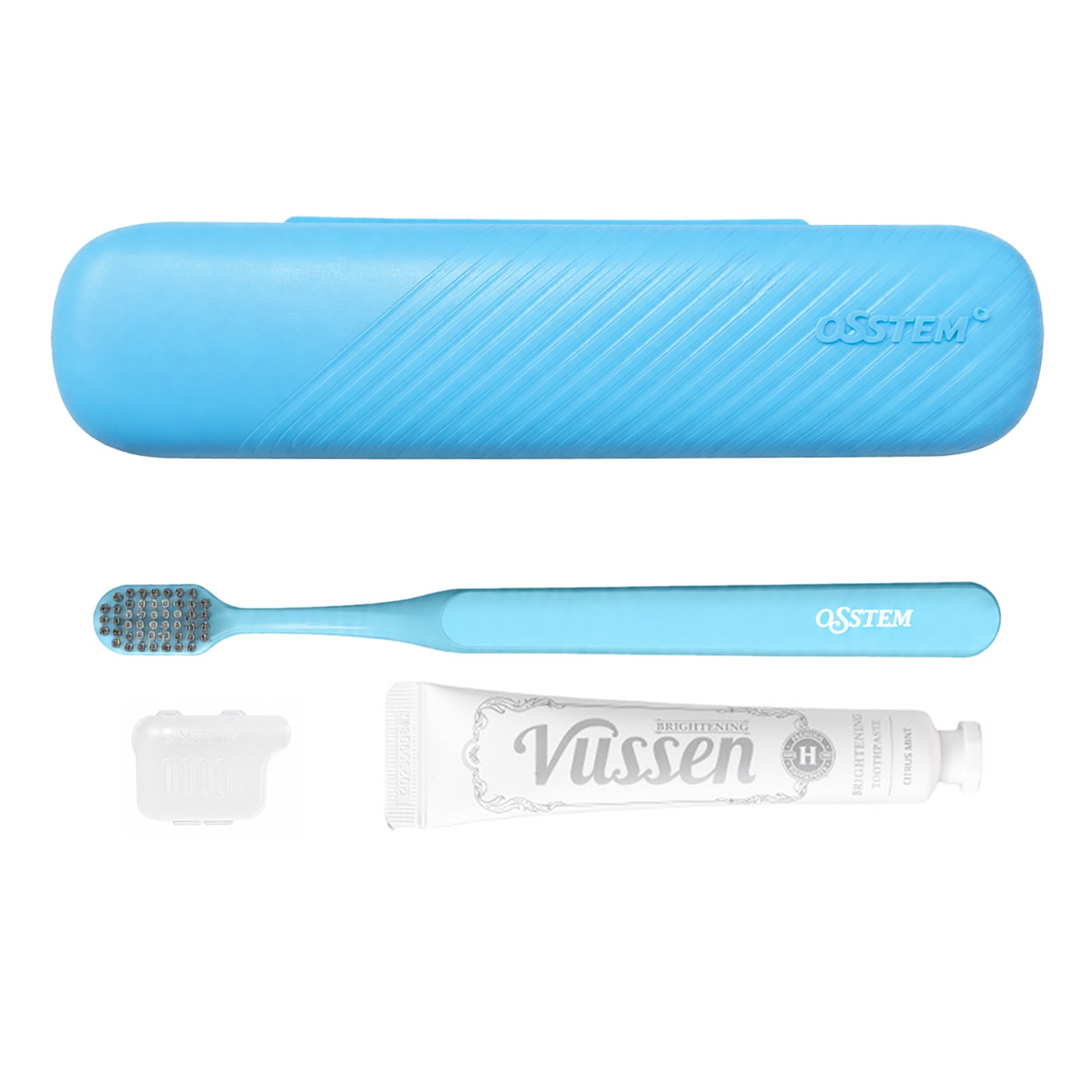 Dental Travel Kit (Aqua Blue case/Aqua Blue/H Whitening)
