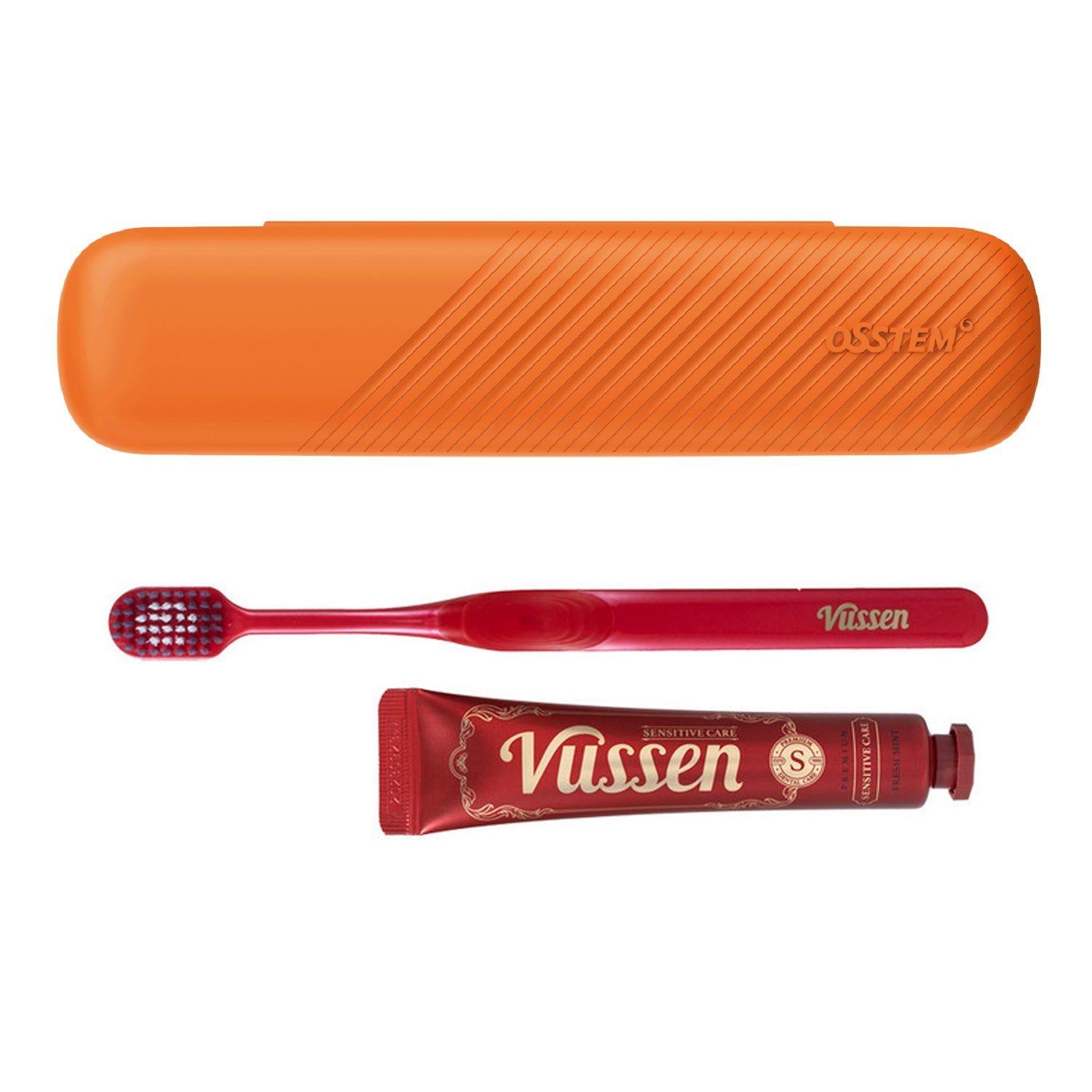 Dental Travel Kit  (Orange case/Red/S Sensitive Care)